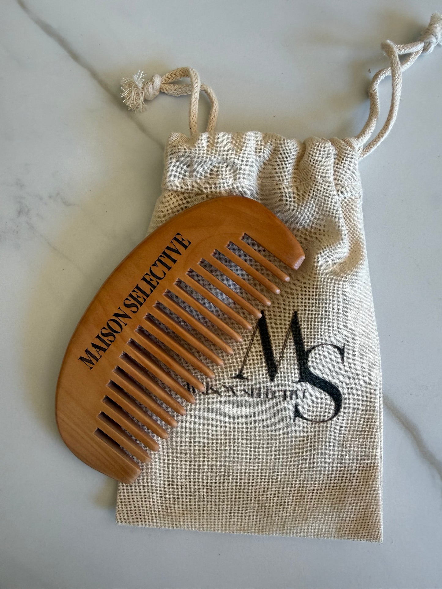 Peigne Démêloir en Bois Naturel